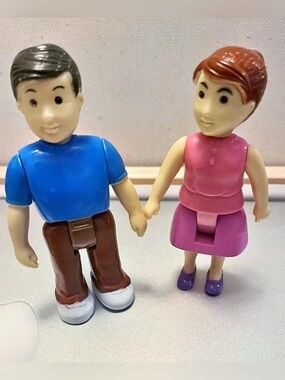 Vtg Fisher-Price Loving Family People Boy Girl Dollhouse 1990s Retro Toys